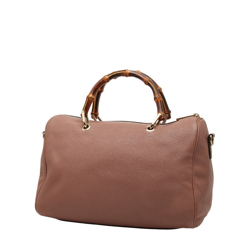 Gucci Bamboo Shoulder Bag Handbag 2WAY 353124 Pink Leather Ladies Gucci
