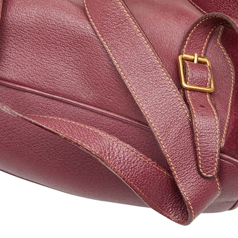 Gucci Bamboo Backpack 003 2058 0016 Purple Suede Women's Gucci