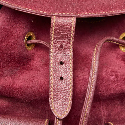 Gucci Bamboo Backpack 003 2058 0016 Purple Suede Women's Gucci