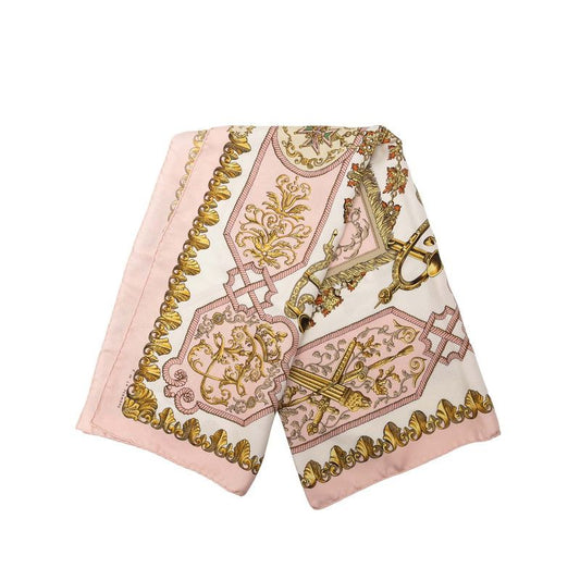 Hermes Carre 90 Lvdovicvs Magnvs Louis XIV Astride A White Horse Pink Multicolor