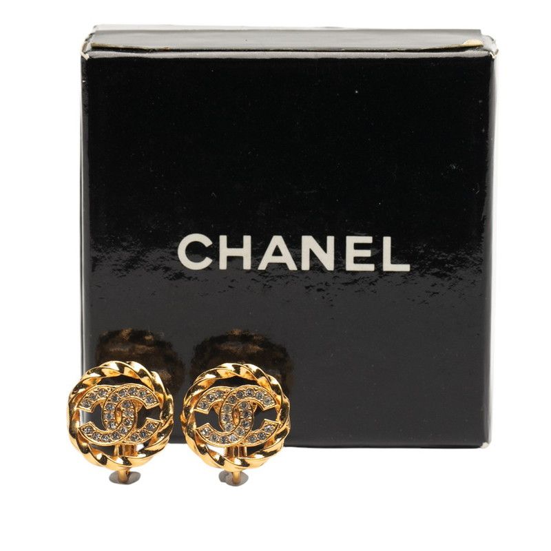 Chanel Vintage Coco Mark Gold Plated Ladies Chanel