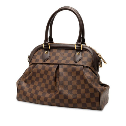 Louis Vuitton Damier Trevi PM Handbag Shoulder Bag 2WAY N51997 Brown PVC