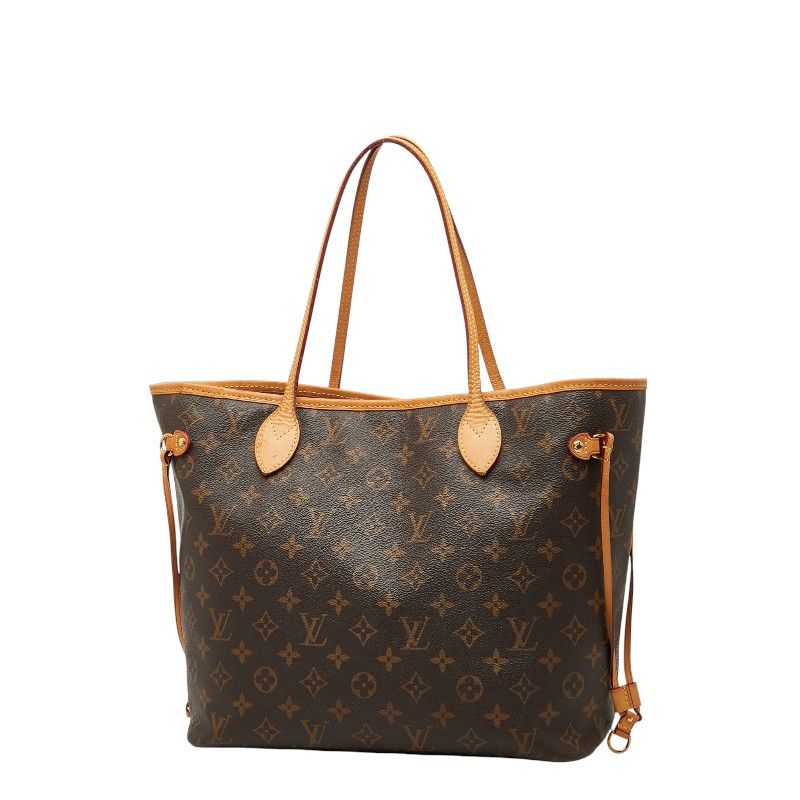 Louis Vuitton Monogram Neverfull MM Shoulder Bag Tote Bag M40156 Brown PVC