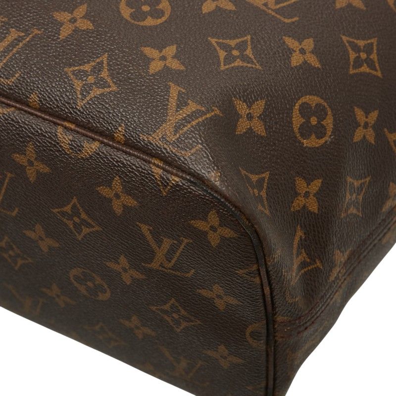 Louis Vuitton Monogram Neverfull MM Shoulder Bag Tote Bag M40156 Brown PVC