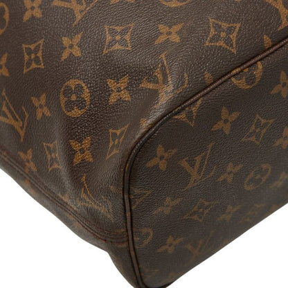 Louis Vuitton Monogram Neverfull MM Shoulder Bag Tote Bag M40156 Brown PVC