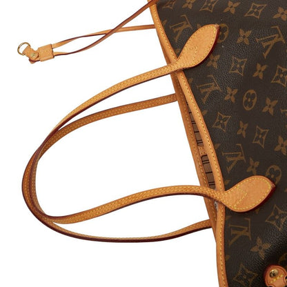 Louis Vuitton Monogram Neverfull MM Shoulder Bag Tote Bag M40156 Brown PVC