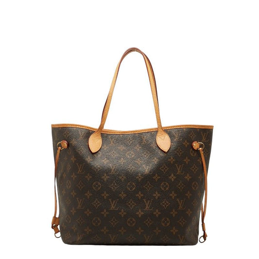 Louis Vuitton Monogram Neverfull MM Shoulder Bag Tote Bag M40156 Brown PVC