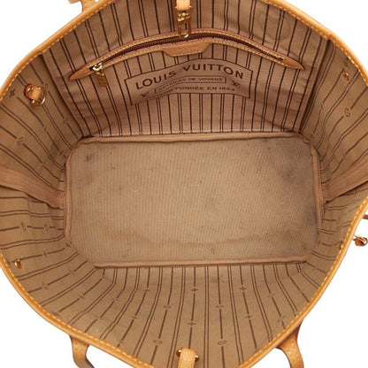 Louis Vuitton Monogram Neverfull MM Shoulder Bag Tote Bag M40156 Brown PVC