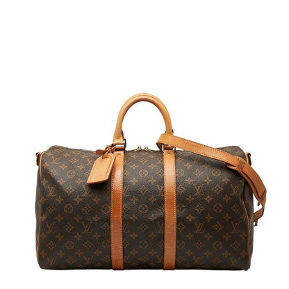 Louis Vuitton Monogram Keepall Bandoliere 45 Boston Bag Handbag Shoulder Bag