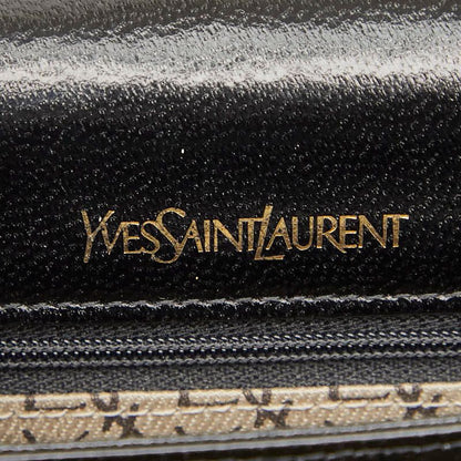 Saint Laurent Logo Black Leather Women's Saint Laurent