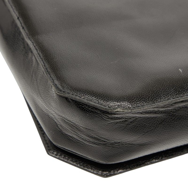 Saint Laurent Logo Black Leather Women's Saint Laurent