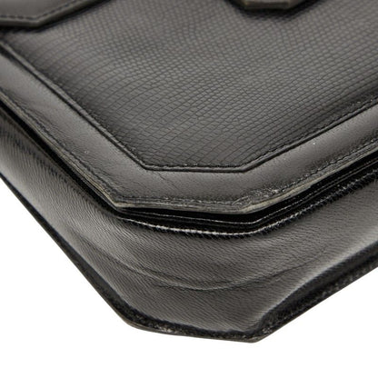 Saint Laurent Logo Black Leather Women's Saint Laurent