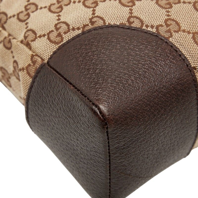 Gucci GG Canvas Crossbody Shoulder Bag 114273 Brown Canvas Leather Women's Gucci