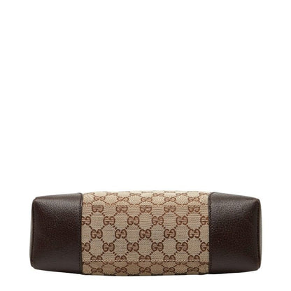 Gucci GG Canvas Crossbody Shoulder Bag 114273 Brown Canvas Leather Women's Gucci