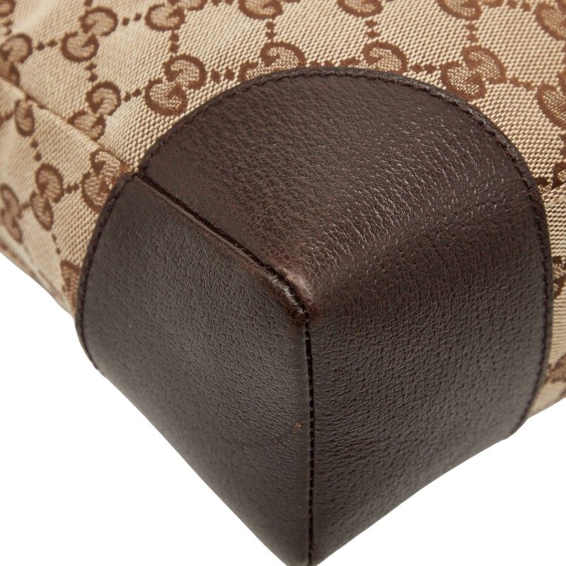 Gucci GG Canvas Crossbody Shoulder Bag 114273 Brown Canvas Leather Women's Gucci