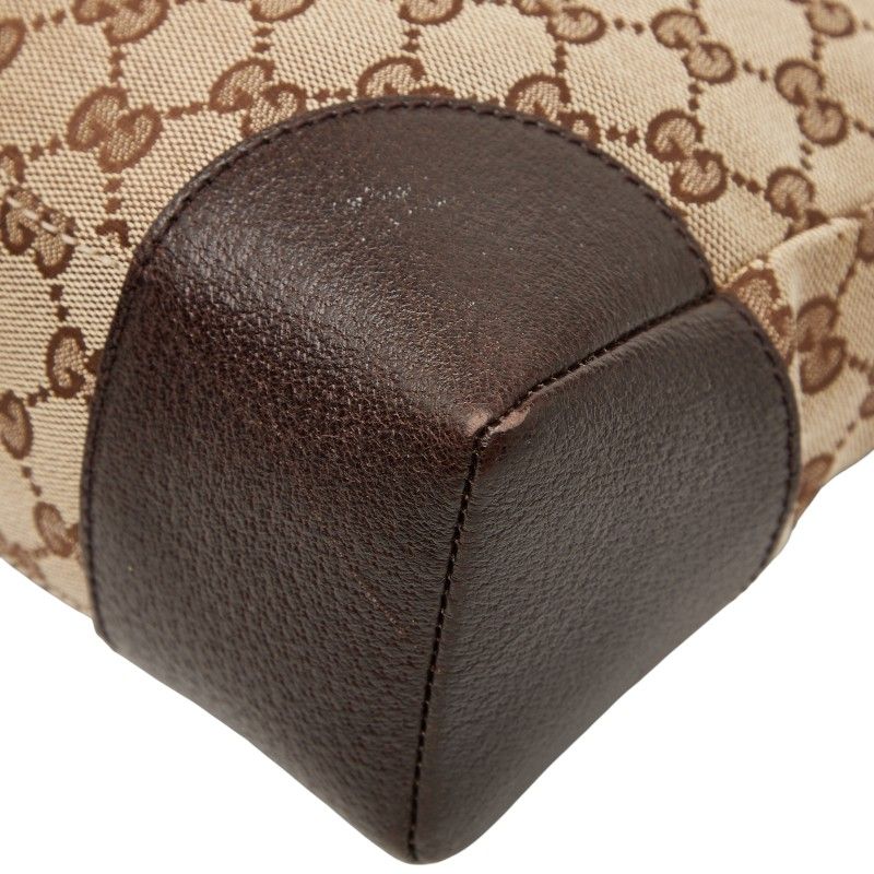 Gucci GG Canvas Crossbody Shoulder Bag 114273 Brown Canvas Leather Women's Gucci