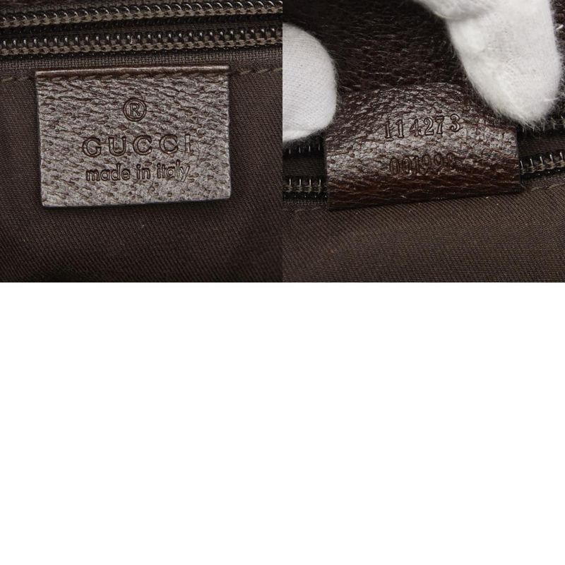 Gucci GG Canvas Crossbody Shoulder Bag 114273 Brown Canvas Leather Women's Gucci