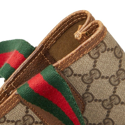 Gucci GG Supreme Sherry Line 39 02 003 Brown PVC Leather Women's Gucci