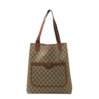 Gucci GG Supreme Sherry Line 39 02 003 Brown PVC Leather Women's Gucci