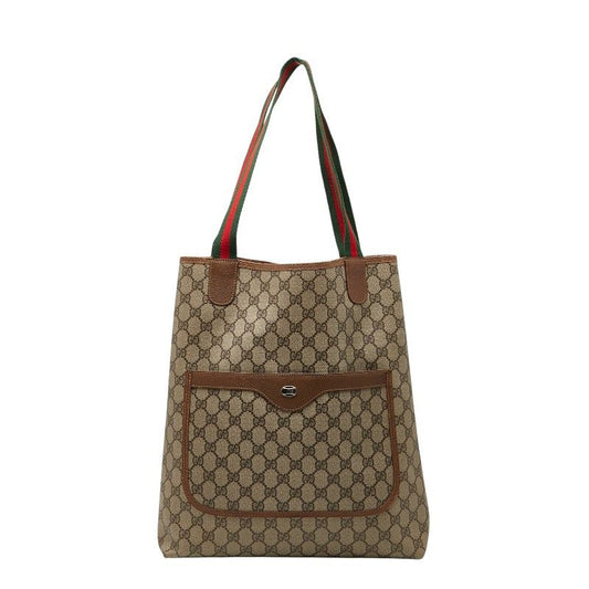 Gucci GG Supreme Sherry Line 39 02 003 Brown PVC Leather Women's Gucci
