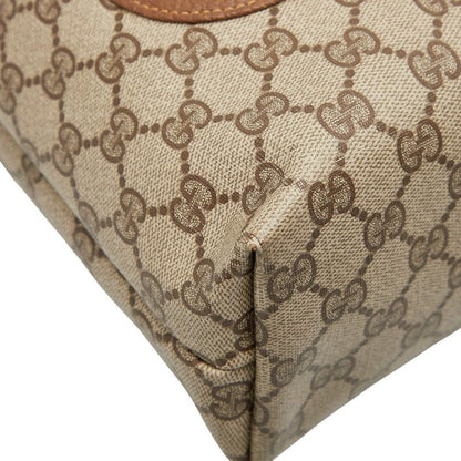 Gucci GG Supreme Sherry Line 39 02 003 Brown PVC Leather Women's Gucci