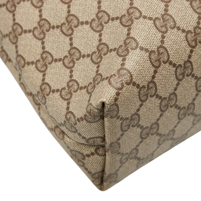 Gucci GG Supreme Sherry Line 39 02 003 Brown PVC Leather Women's Gucci