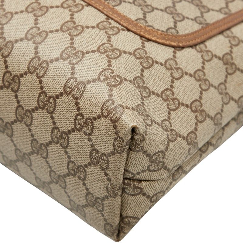 Gucci GG Supreme Sherry Line 39 02 003 Brown PVC Leather Women's Gucci