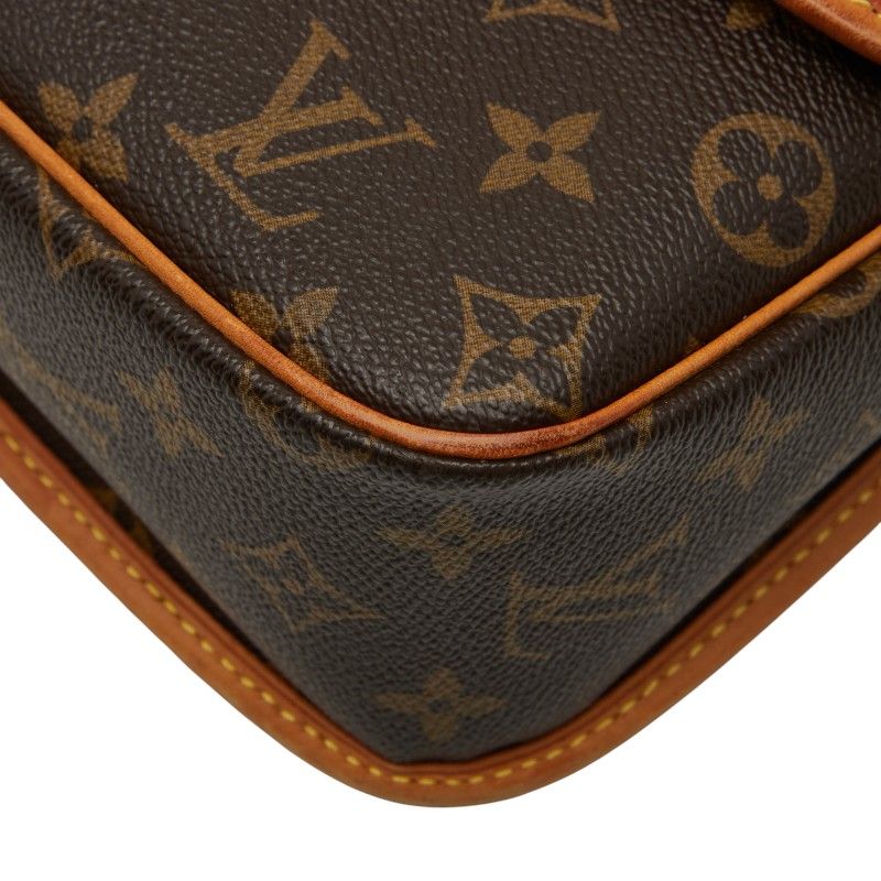 Louis Vuitton Monogram Sologne Crossbody Shoulder Bag M42250 Brown PVC Leather