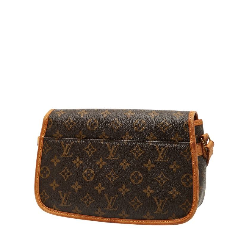 Louis Vuitton Monogram Sologne Crossbody Shoulder Bag M42250 Brown PVC Leather