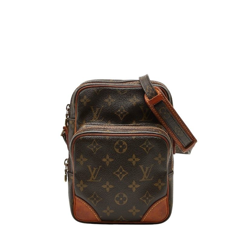 Louis Vuitton Monogram Amazon Crossbody Shoulder Bag M45236 Brown PVC Leather