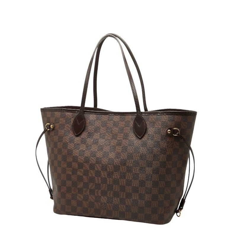 Louis Vuitton Damier Neverfull MM Shoulder Bag Tote Bag N51105 Brown PVC