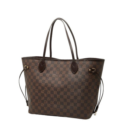 Louis Vuitton Damier Neverfull MM Shoulder Bag Tote Bag N51105 Brown PVC