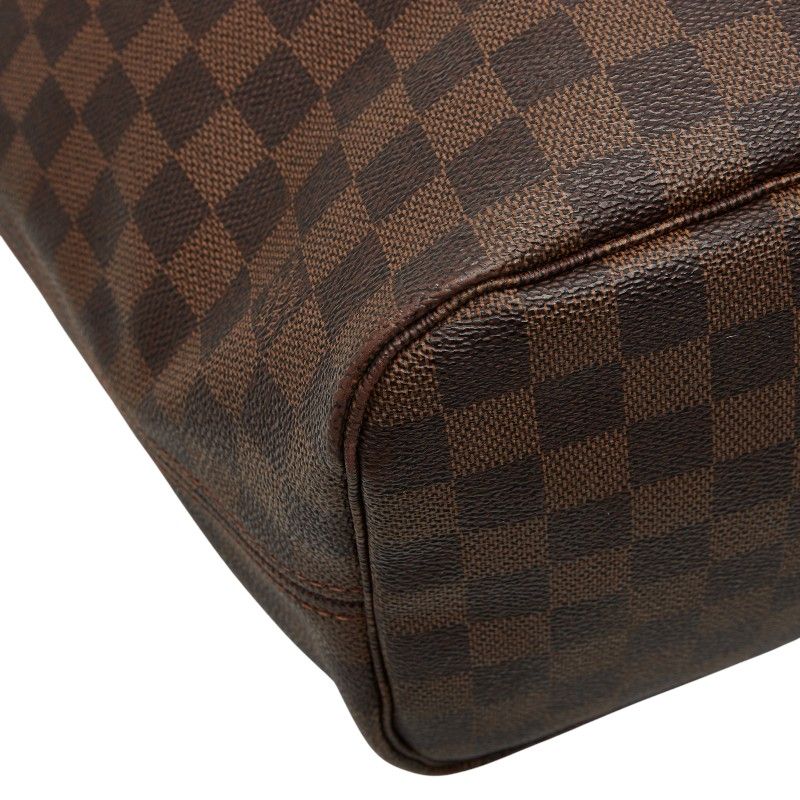 Louis Vuitton Damier Neverfull MM Shoulder Bag Tote Bag N51105 Brown PVC