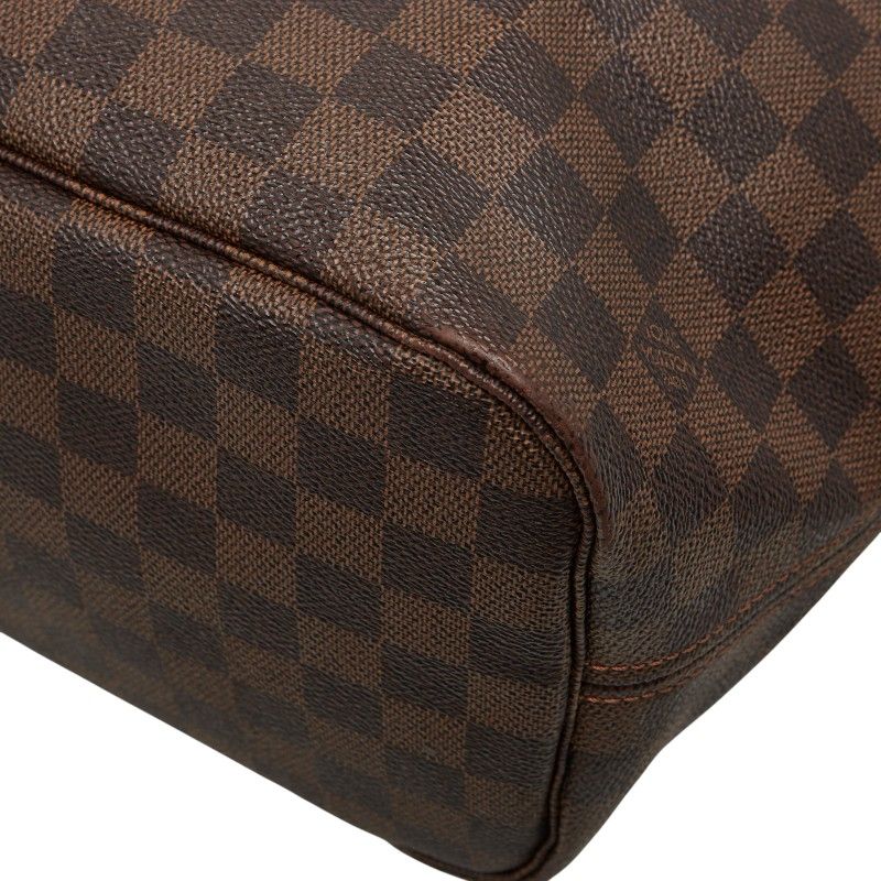 Louis Vuitton Damier Neverfull MM Shoulder Bag Tote Bag N51105 Brown PVC