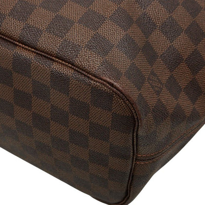 Louis Vuitton Damier Neverfull MM Shoulder Bag Tote Bag N51105 Brown PVC