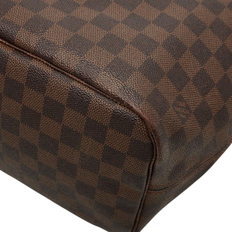 Louis Vuitton Damier Neverfull MM Shoulder Bag Tote Bag N51105 Brown PVC