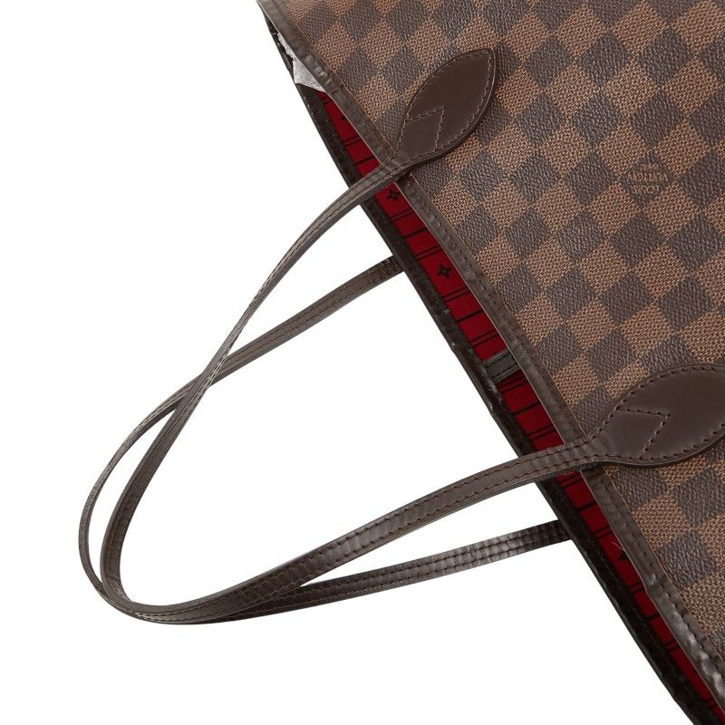 Louis Vuitton Damier Neverfull MM Shoulder Bag Tote Bag N51105 Brown PVC