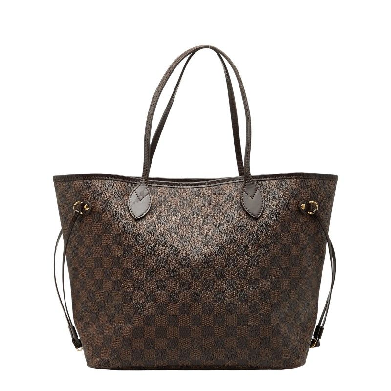 Louis Vuitton Damier Neverfull MM Shoulder Bag Tote Bag N51105 Brown PVC