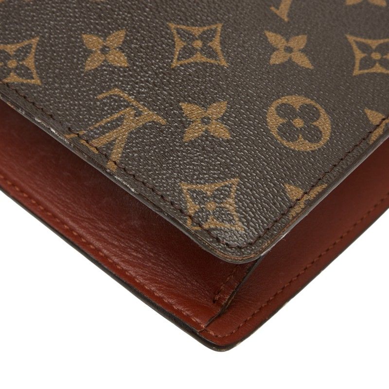 Louis Vuitton Monogram Monceau 28 Handbag Shoulder Bag 2WAY M51185 Brown PVC