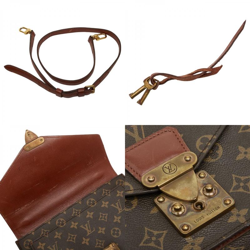 Louis Vuitton Monogram Monceau 28 Handbag Shoulder Bag 2WAY M51185 Brown PVC