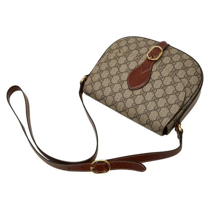 Gucci GG Supreme Crossbody Shoulder Bag 432150 Beige Brown PVC Leather Women's