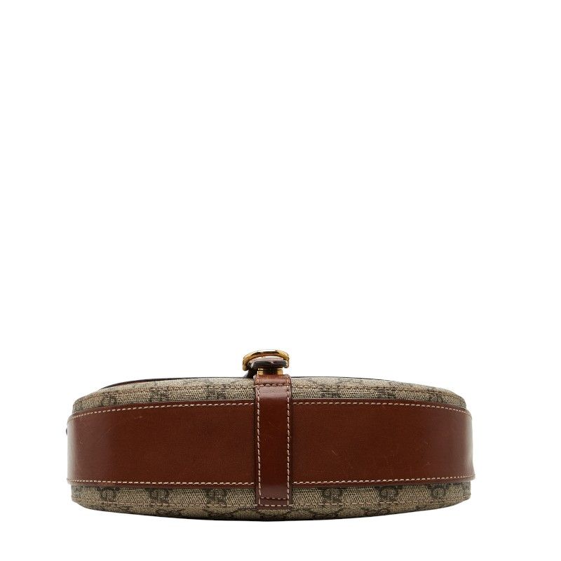 Gucci GG Supreme Crossbody Shoulder Bag 432150 Beige Brown PVC Leather Women's