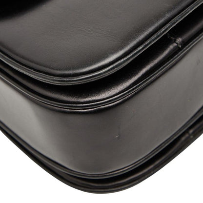 Celine Carriage Hardware Black Leather Women's Celine