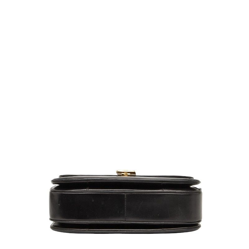 Celine Carriage Hardware Black Leather Women's Celine
