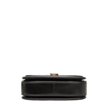 Celine Carriage Hardware Black Leather Women's Celine