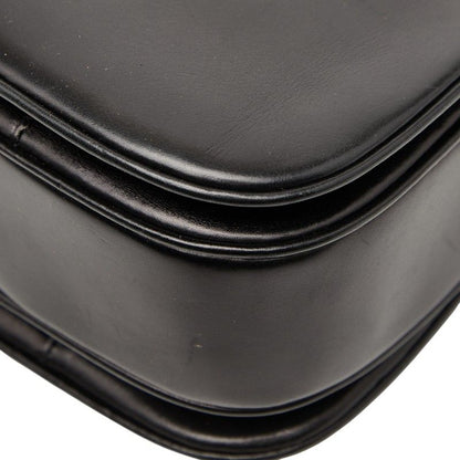 Celine Carriage Hardware Black Leather Women's Celine