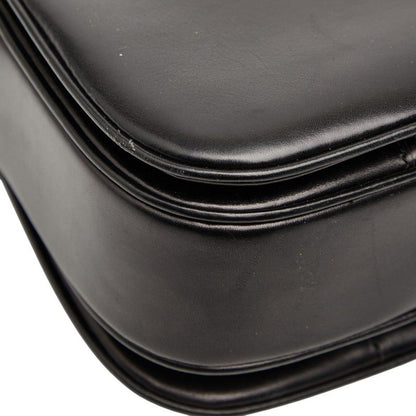 Celine Carriage Hardware Black Leather Women's Celine