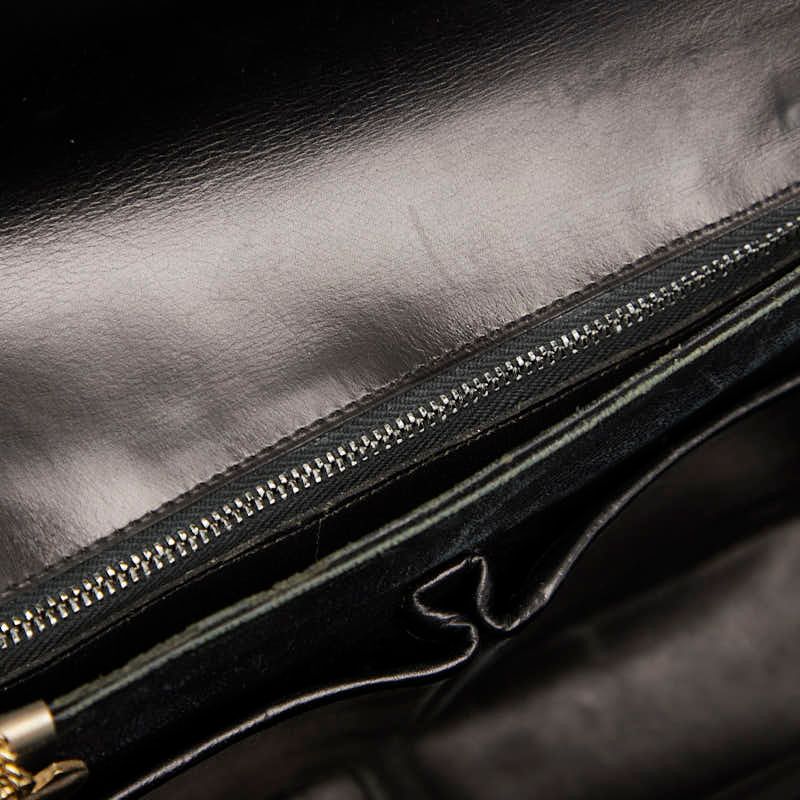 Celine Carriage Hardware Black Leather Women's Celine