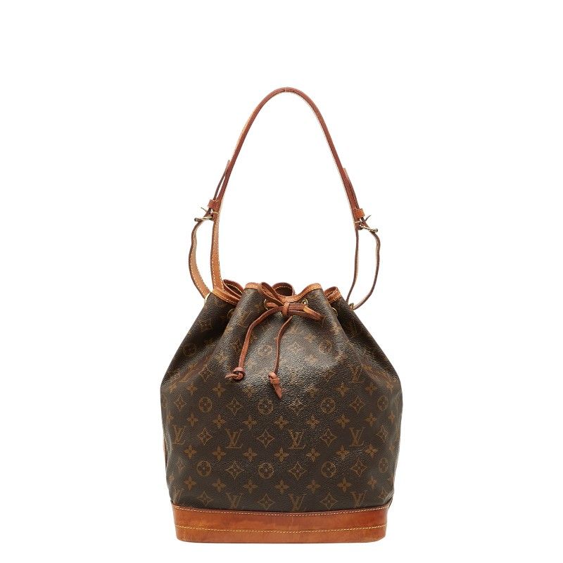 Louis Vuitton Monogram Noe One Shoulder Bag M42224 Brown PVC Leather Women