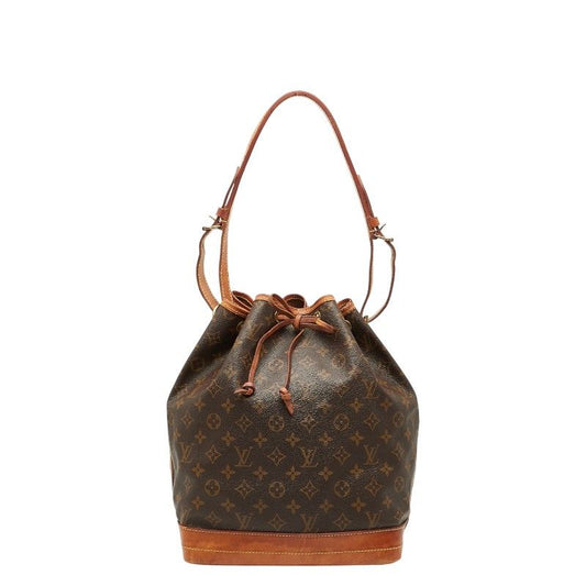 Louis Vuitton Monogram Noe One Shoulder Bag M42224 Brown PVC Leather Women